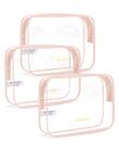 Bolsa de higiene pessoal BAGSMART Clear, 3 pacotes TSA, resistente à água