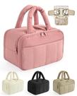 Bolsa de higiene pessoal BAGSMART Puffy Large para mulheres que viajam rosa escuro