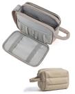 Bolsa de higiene pessoal BAGSMART Travel Organizer para mulheres - Camel Bolsa de higiene pessoal BAGSMART Travel Organizer para mulheres - Camel
