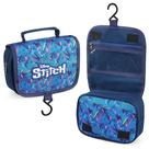 Bolsa de higiene pessoal de viagem Disney Stitch Hanging para mulheres azul