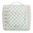 Bolsa de higiene pessoal de viagem Narwey Checked para mulheres (verde menta)