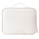 Bolsa de higiene pessoal de viagem RIGHT AWAY impermeável em couro PU branco Bolsa de higiene pessoal de viagem RIGHT AWAY impermeável em couro PU branco