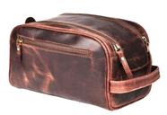 Bolsa de higiene pessoal MILITARIA STUFFS Premium em couro impermeável
