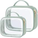 Bolsa de higiene pessoal PACKISM TSA aprovada, pacote com 2 unidades, verde louro