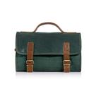 Bolsa de higiene suspensa KoMalc Premium Buffalo Leather Green Bolsa de higiene suspensa KoMalc Premium Buffalo Leather Green