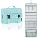 Bolsa de higiene suspensa para viagem PAVILIA Extra Large Teal Chevron Bolsa de higiene suspensa para viagem PAVILIA Extra Large Teal Chevron