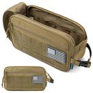 Bolsa de higiene tática PAVILIA para homens Travel Hygiene Tan