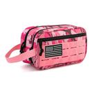 Bolsa de higiene tática QT&QY para mulheres e homens 25x11x15 cm