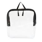 Bolsa de higiene transparente de tamanho de um quarto aprovada pela TSA BORSALI Black