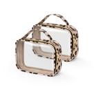 Bolsa de higiene Wedama TSA aprovada pela TSA, pacote com 2 unidades, transparente com alças Bolsa de higiene Wedama TSA aprovada pela TSA, pacote com 2 unidades, transparente com alças