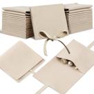 Bolsa de joias Lothee Microfiber 8x8 cm Sacola de presente de luxo x40