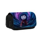 Bolsa de lápis Coralines Anime Big Capacity Oxford Waterproof Bolsa de lápis Coralines Anime Big Capacity Oxford Waterproof