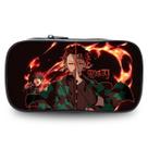 Bolsa de lápis Demons Slayers Kamados Tanjirous Poliéster 20x5x10cm
