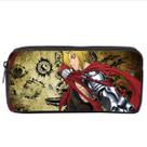Bolsa de lápis Fullmetal Alchemist Edwards Elrics Oxford 22x5x11cm