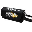 Bolsa de lápis Haikyuuss Karasunos Anime Big Capacity Nylon Bolsa de lápis Haikyuuss Karasunos Anime Big Capacity Nylon