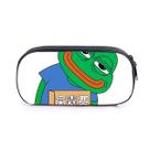 Bolsa de lápis Sads Frogs Anime Big Capacity Stationery 20x5x10cm