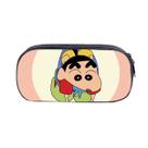 Bolsa de lápis Shins Chans Anime Pencil Box de grande capacidade Bolsa de lápis Shins Chans Anime Pencil Box de grande capacidade