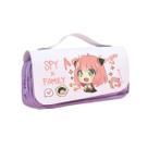 Bolsa de lápis Spys Familys Anyas Forgers Anime Oxford 21x7x10cm