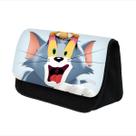 Bolsa de lápis Tom and Jerry Anime de poliéster de grande capacidade Bolsa de lápis Tom and Jerry Anime de poliéster de grande capacidade