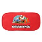 Bolsa de lápis Undertales Sans Papyrus Poliéster Impermeável