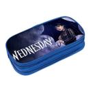 Bolsa de lápis Wednesday Anime de poliéster impermeável de grande Bolsa de lápis Wednesday Anime de poliéster impermeável de grande