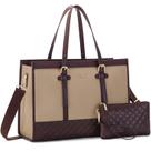 Bolsa de laptop LOVEVOOK Canvas para mulheres de 15,6" com bolsa embreagem