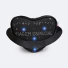 Bolsa de Led Pampili Viagem Espacial Preta Glitter 600.1263
