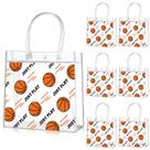 Bolsa de lembrancinhas de basquete Aliceset Clear PVC 20 unidades 20x20x8cm
