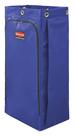 Bolsa de limpeza/carrinho de utilidades Rubbermaid 34L Blue de alta capacidade