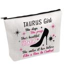 Bolsa de lona para maquiagem cosmética PWHAOO Zodiac Constellation Bolsa de lona para maquiagem cosmética PWHAOO Zodiac Constellation