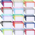 Bolsa de malha com zíper Leelosp 80 unidades de nylon multicolorido 23x12cm