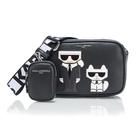 Bolsa de mano KARL LAGERFELD Maybelle Choupette Negra 20x15x8 cm