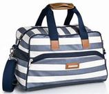 Bolsa de mão, azul, branco e marrom Bolsa de mão, azul, branco e marrom