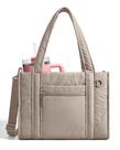 Bolsa de mão BAGSMART Small Tote leve com zíper Camel