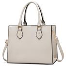 Bolsa de mão CHICAROUSAL, bolsas tiracolo femininas, couro PU, creme, cinza