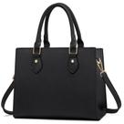 Bolsa de mão CHICAROUSAL Bolsas tiracolo femininas em couro PU preto