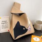 Bolsa de Mão Croché Fofo Instax Câmera Livros - Marrom
