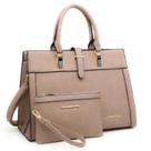 Bolsa de mão Dasein Flap-over Belt Bolsa de ombro Top Handle Tote Bolsa de mão Dasein Flap-over Belt Bolsa de ombro Top Handle Tote