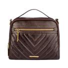 Bolsa de mão em couro Lara café Feminino