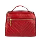 Bolsa de mão em couro Lara vermelha Feminino