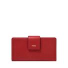 Bolsa de Mão Fossil Logan Tab Carteira Clutch Vermelho Granada