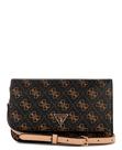 Bolsa de mão GUESS Noelle II Crossbody Flap Organizer marrom Bolsa de mão GUESS Noelle II Crossbody Flap Organizer marrom