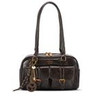 Bolsa de Mão HICARRY Retrô em Couro PU com Alça Superior 28x10x18cm