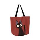 Bolsa De Mão Multifuncional De Lona Estampada Reutilizável Com Estampa De Gato - Tendência E Prática