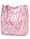 Bolsa de mão TOPASION Bolsa de veludo rosa floral 34x32x11cm Bolsa de mão TOPASION Bolsa de veludo rosa floral 34x32x11cm