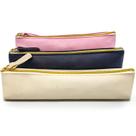 Bolsa de maquiagem Aspamms Small for Purse, organizador de couro de 3 peças