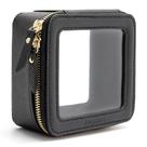 Bolsa de maquiagem Aveniee Clear Small Travel Toiletry Black
