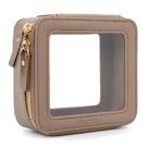 Bolsa de maquiagem Aveniee Mini Clear Travel Toiletry Bag Taupe