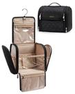 Bolsa de maquiagem BAGSMART para mulheres com gancho suspenso preto