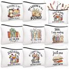 Bolsa de maquiagem Cosblank Book Club Gifts para mulheres, conjunto de 8 peças